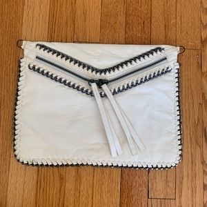 Treesje White Gunmetal Chain Crossbody